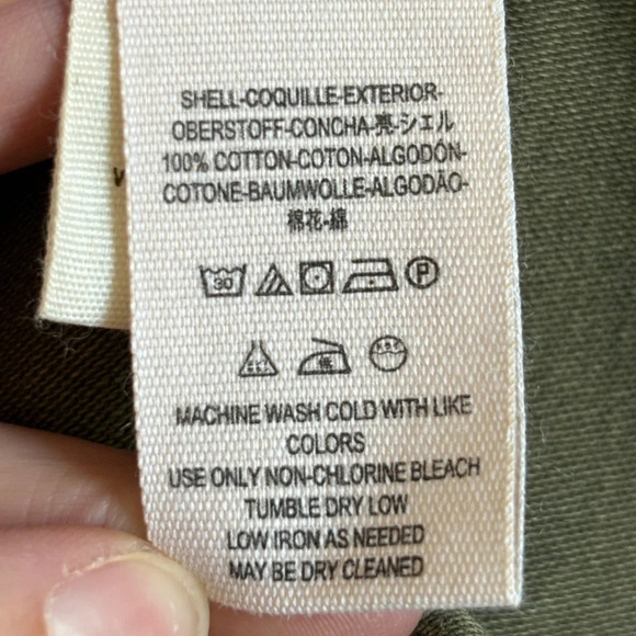 Free People Army Green Boho Style Joshua Tree Hooded Utility Jacket Size XS - Picture 7 of 11